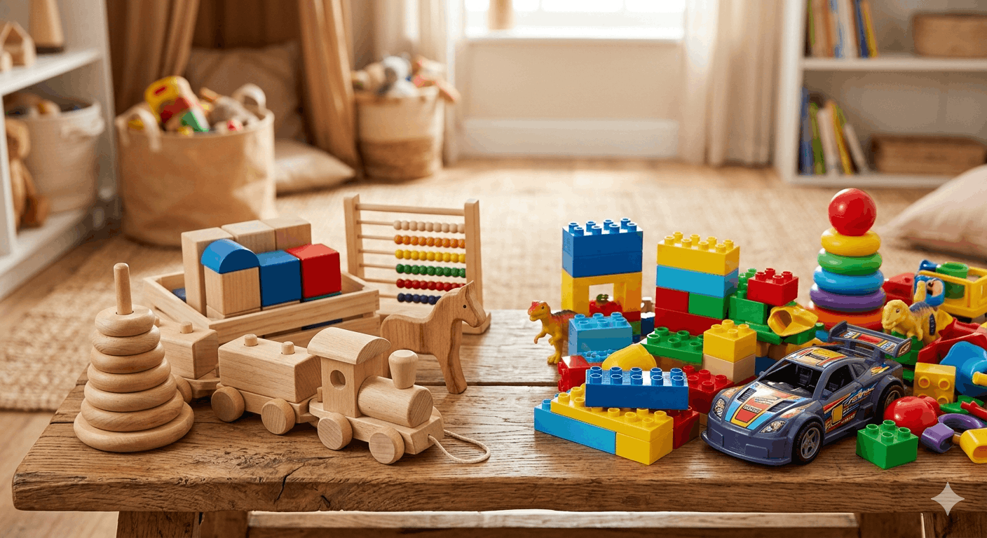 Holzspielzeug vs. Plastik Ein Vergleich für bewusste Eltern