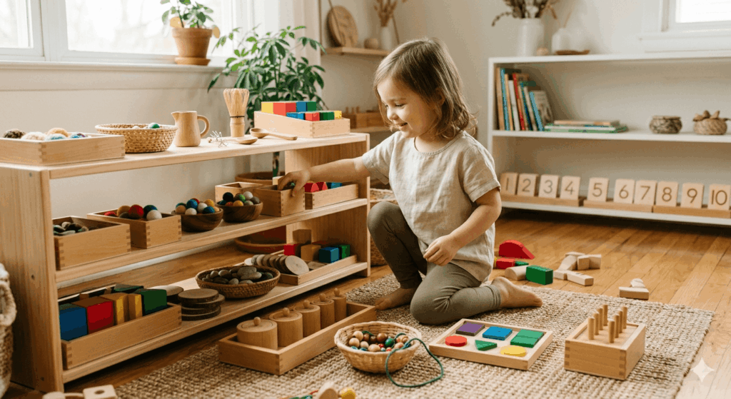 Montessori-Materialien für zu Hause Selbstständiges Lernen im Alltag fördern