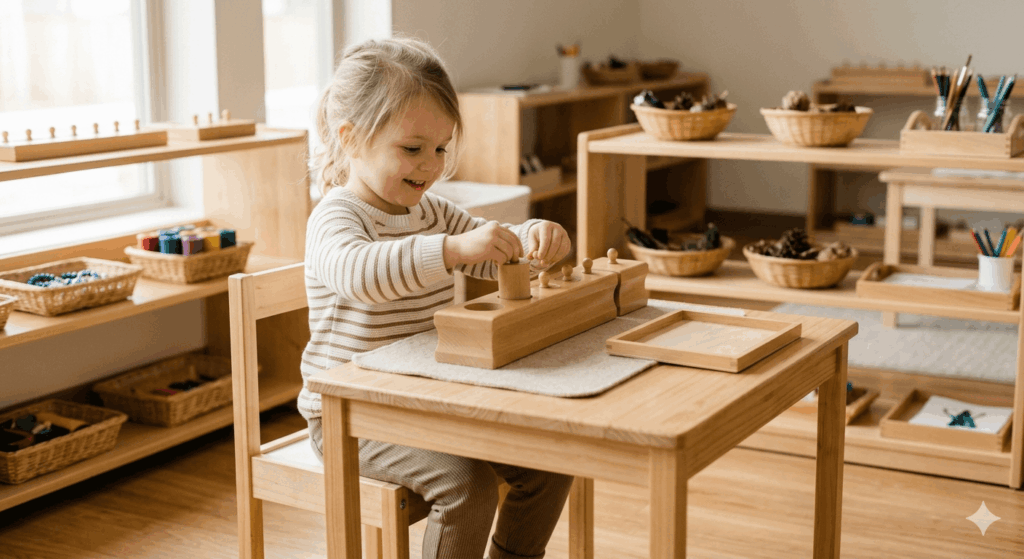 Montessori Sinnesmaterial Erklärung und Beispiele 2026
