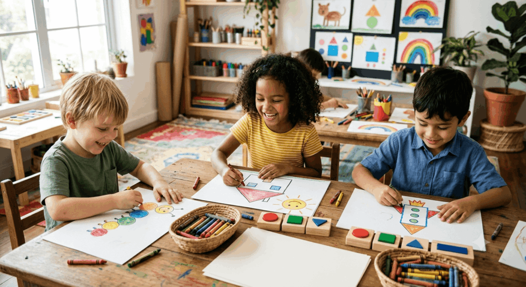 „Universum der Formen“ – spielerischer Zeichenkurs für Kinder von fabisdesign-kids.com Erfahrungen 2026