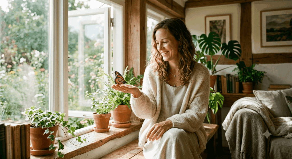 Spirituelle Bedeutung eines Schmetterlings in der Wohnung (2026) Symbol für Transformation, Neubeginn und Leichtigkeit