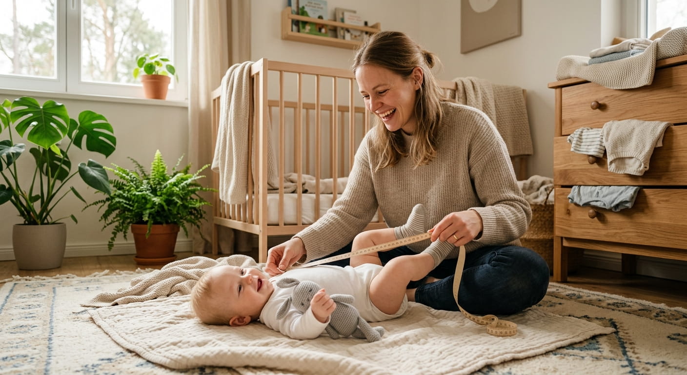 Baby-Tabelle Kleidergrößen nach Alter und Körperlänge (Stand 2026)