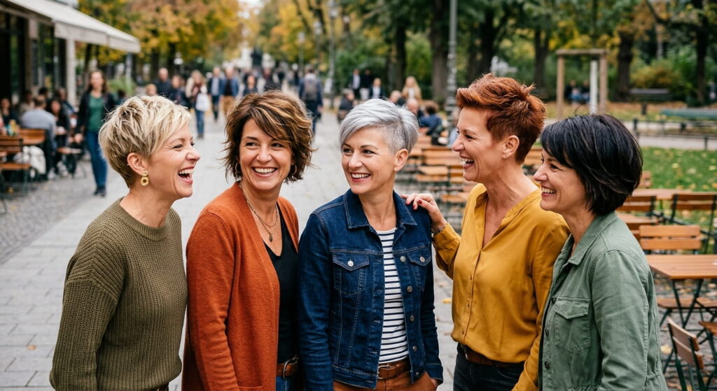 Freche Mutti-Kurzhaarfrisuren Ideen und Trends 2026